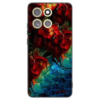 Picasee crna silikonska maskica za Motorola Moto G86 5G - Universe
