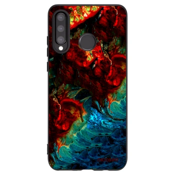 Picasee crna silikonska maskica za Huawei P30 Lite - Universe