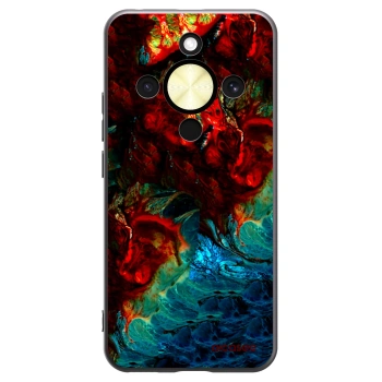 Picasee crna silikonska maskica za Honor Magic8 Lite 5G - Universe