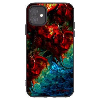 Picasee crna silikonska maskica za Apple iPhone 11 - Universe