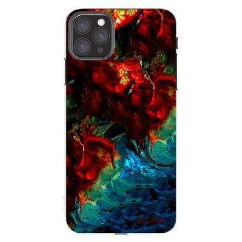 Picasee silikonska prozirna maskica za Apple iPhone 11 Pro Max - Universe