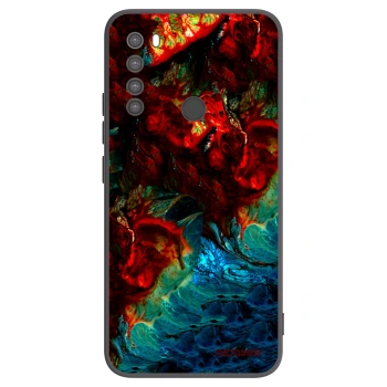 Picasee crna silikonska maskica za Xiaomi Redmi Note 8 - Universe