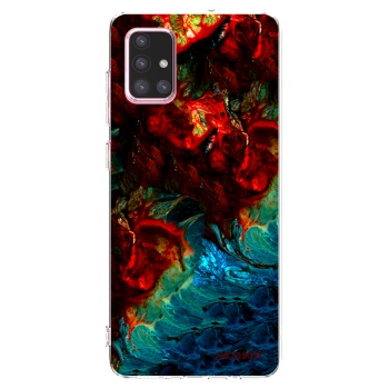 Picasee silikonska prozirna maskica za Samsung Galaxy A71 A715F - Universe