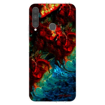 Picasee silikonska prozirna maskica za Huawei P40 Lite E - Universe