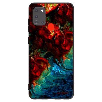 Picasee crna silikonska maskica za Samsung Galaxy A21s - Universe