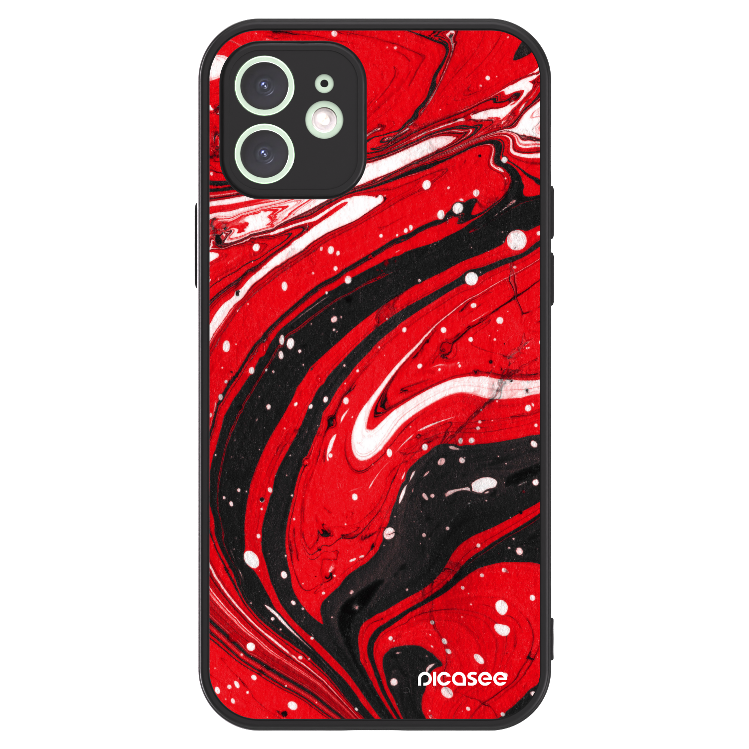 Picasee ULTIMATE CASE za Apple iPhone 12 - Red black