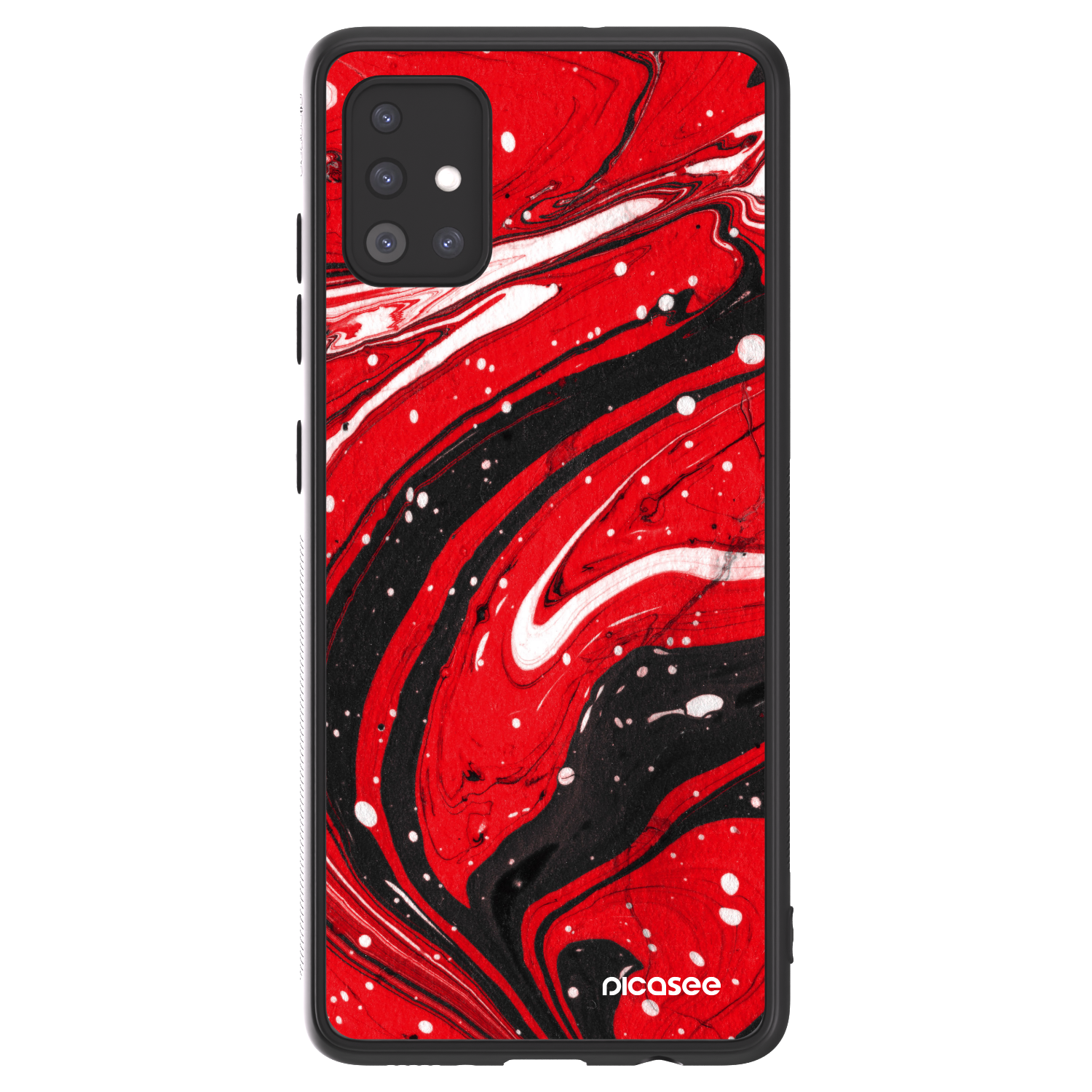 Picasee ULTIMATE CASE za Samsung Galaxy A51 A515F - Red black