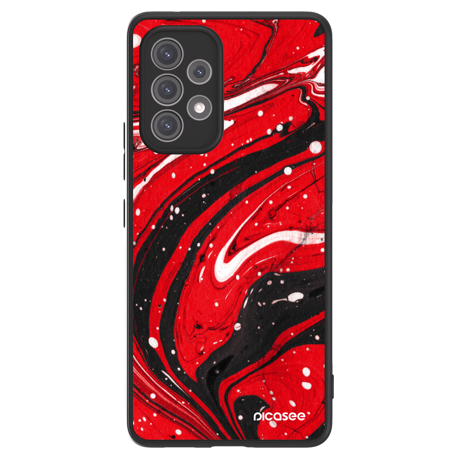 Picasee ULTIMATE CASE za Samsung Galaxy A52 5G A525F - Red black