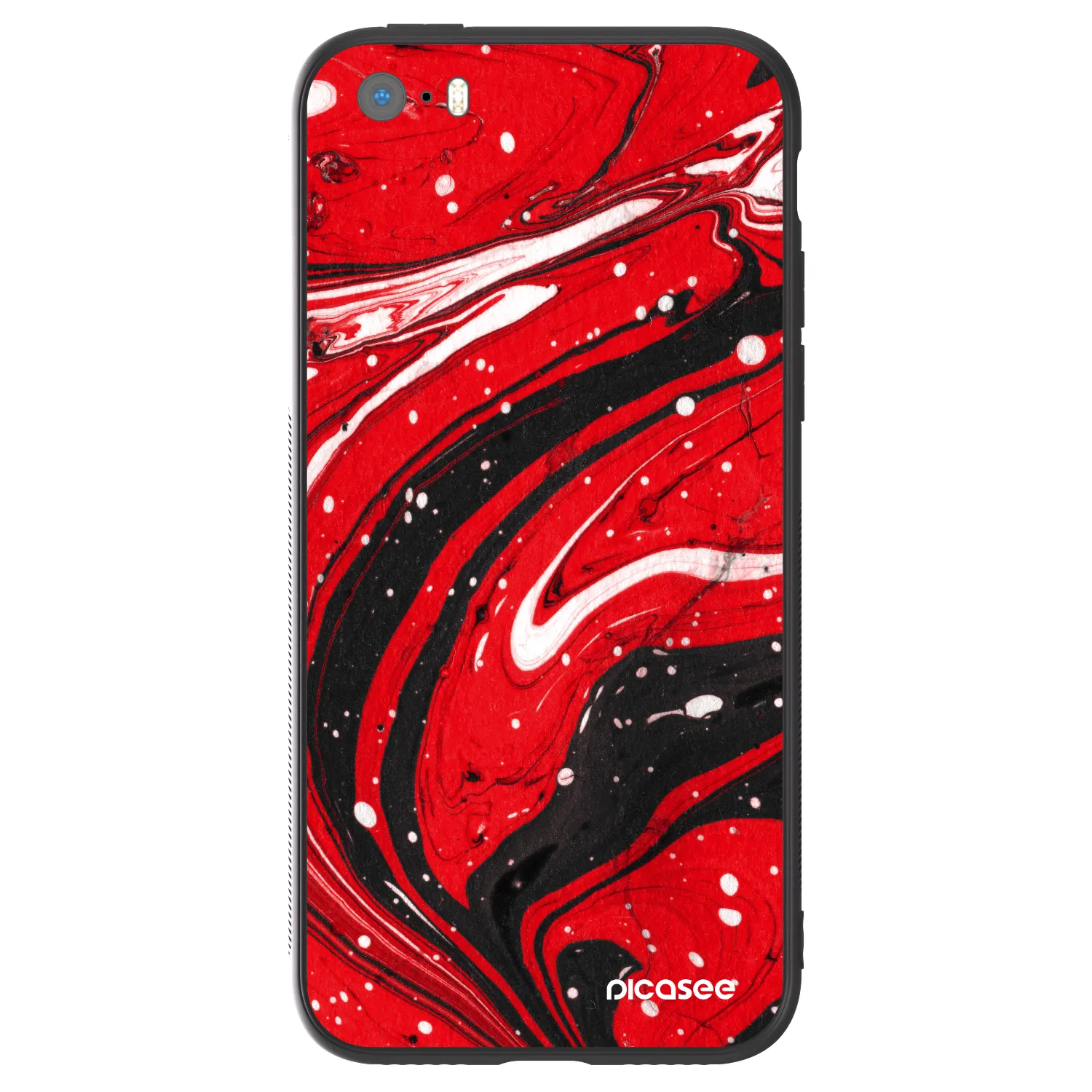 Picasee ULTIMATE CASE za Apple iPhone 5/5S/SE - Red black