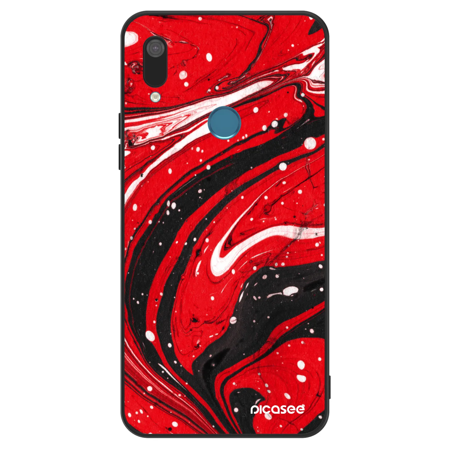 Picasee ULTIMATE CASE za Huawei Y7 2019 - Red black