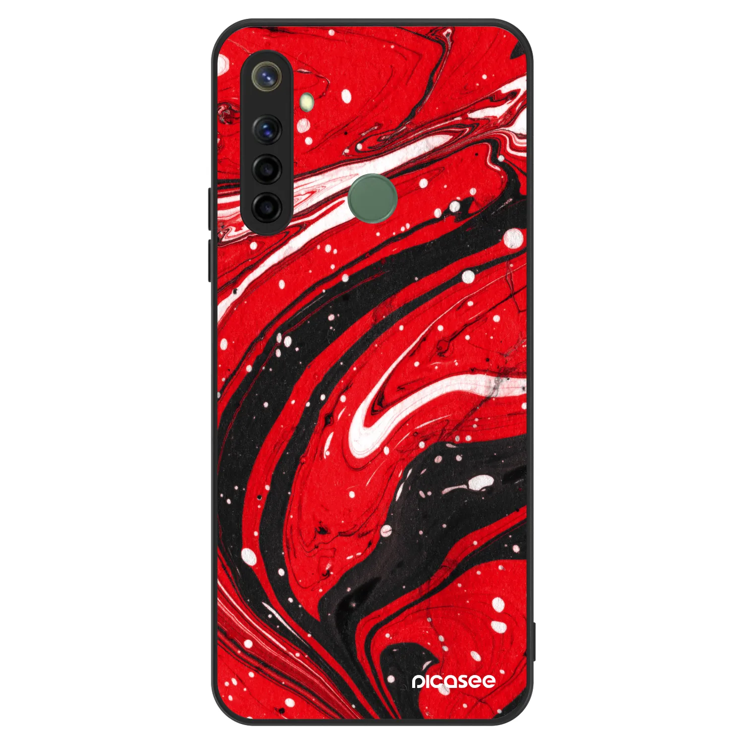 Picasee ULTIMATE CASE za Realme 6i - Red black