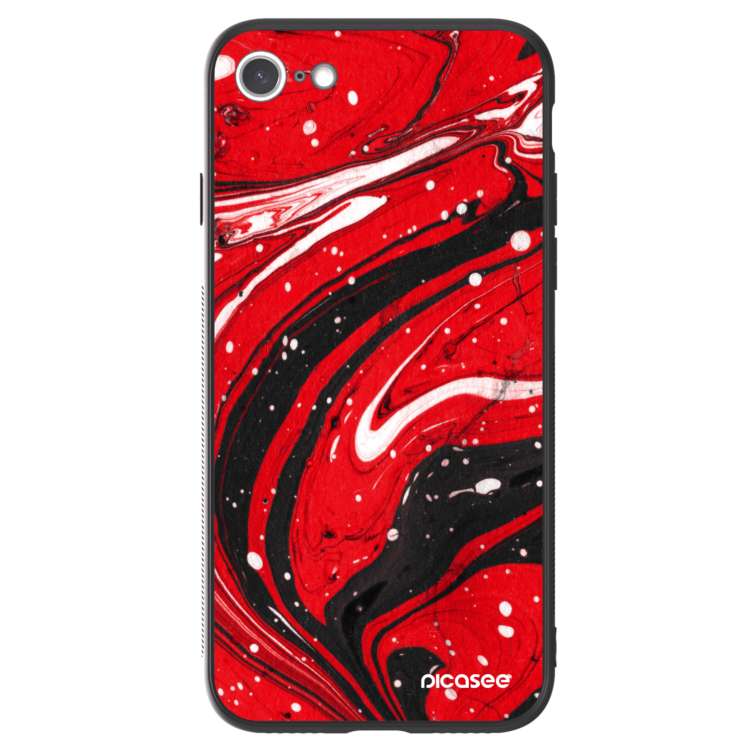 Picasee ULTIMATE CASE za Apple iPhone SE 2020 - Red black