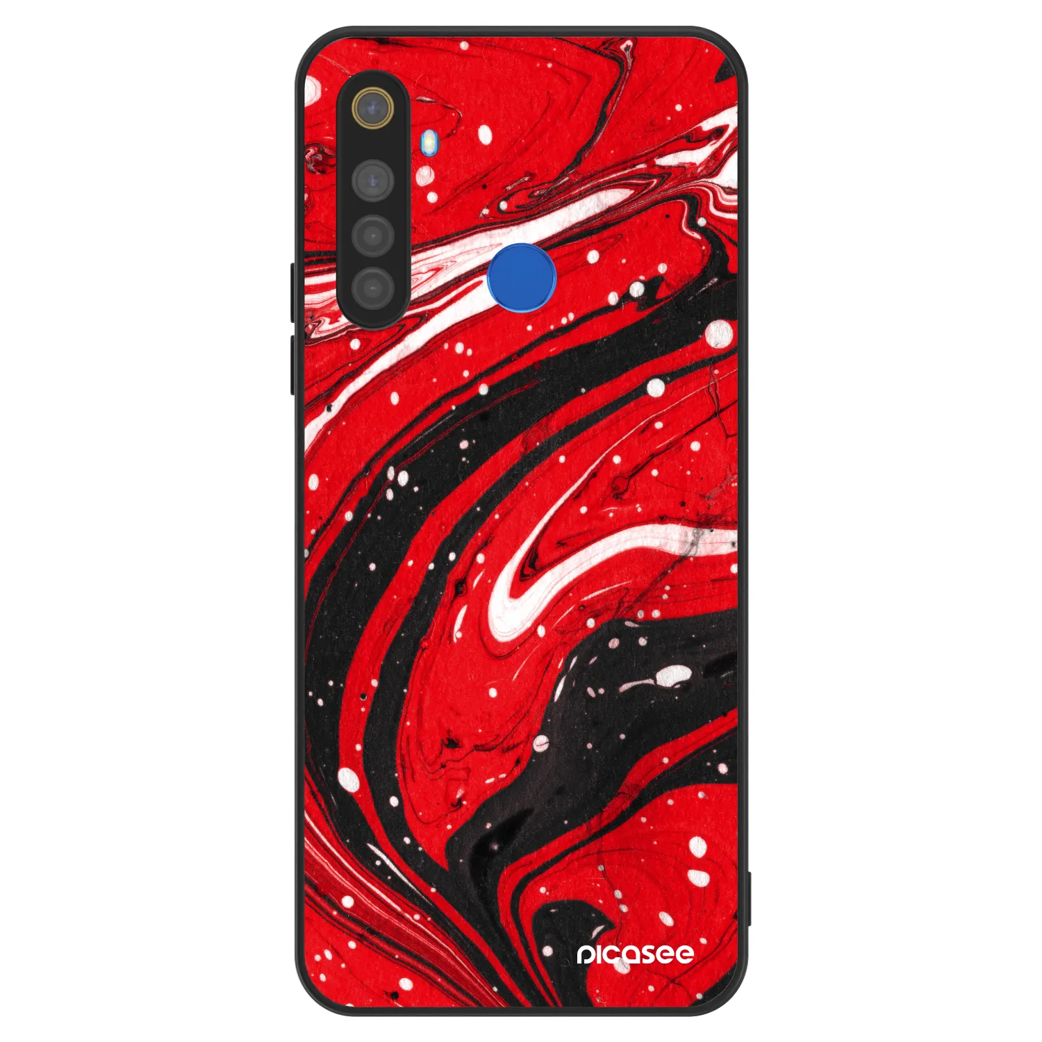 Picasee ULTIMATE CASE za Realme 5 - Red black