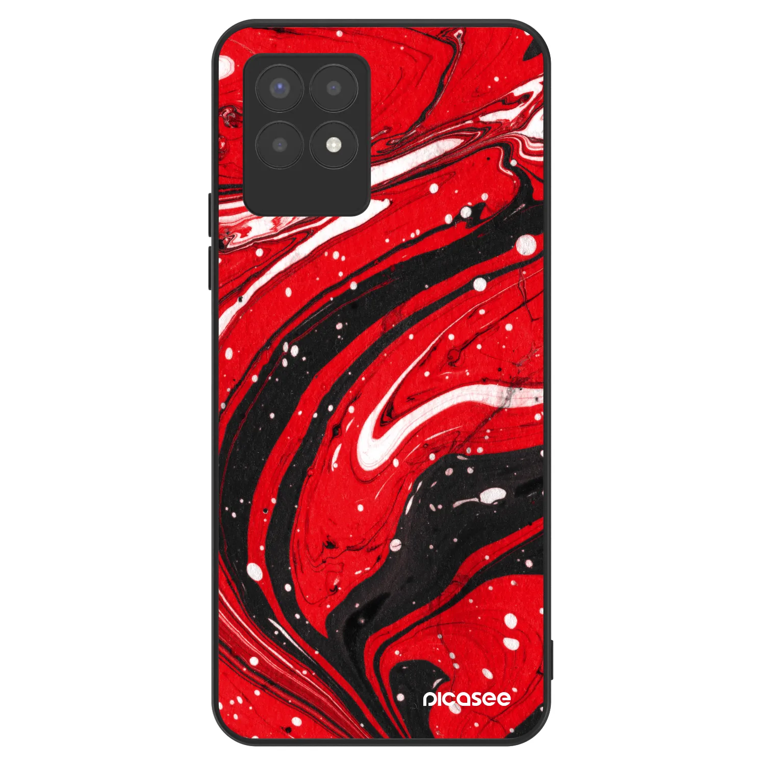 Picasee ULTIMATE CASE za Realme 8i - Red black