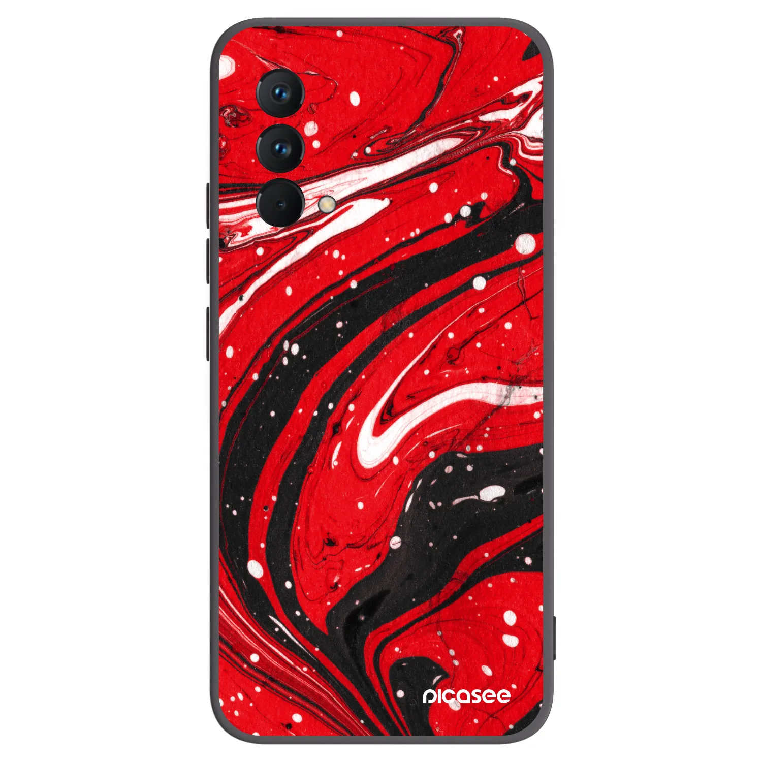 Picasee crna silikonska maskica za Realme GT Master Edition 5G - Red black
