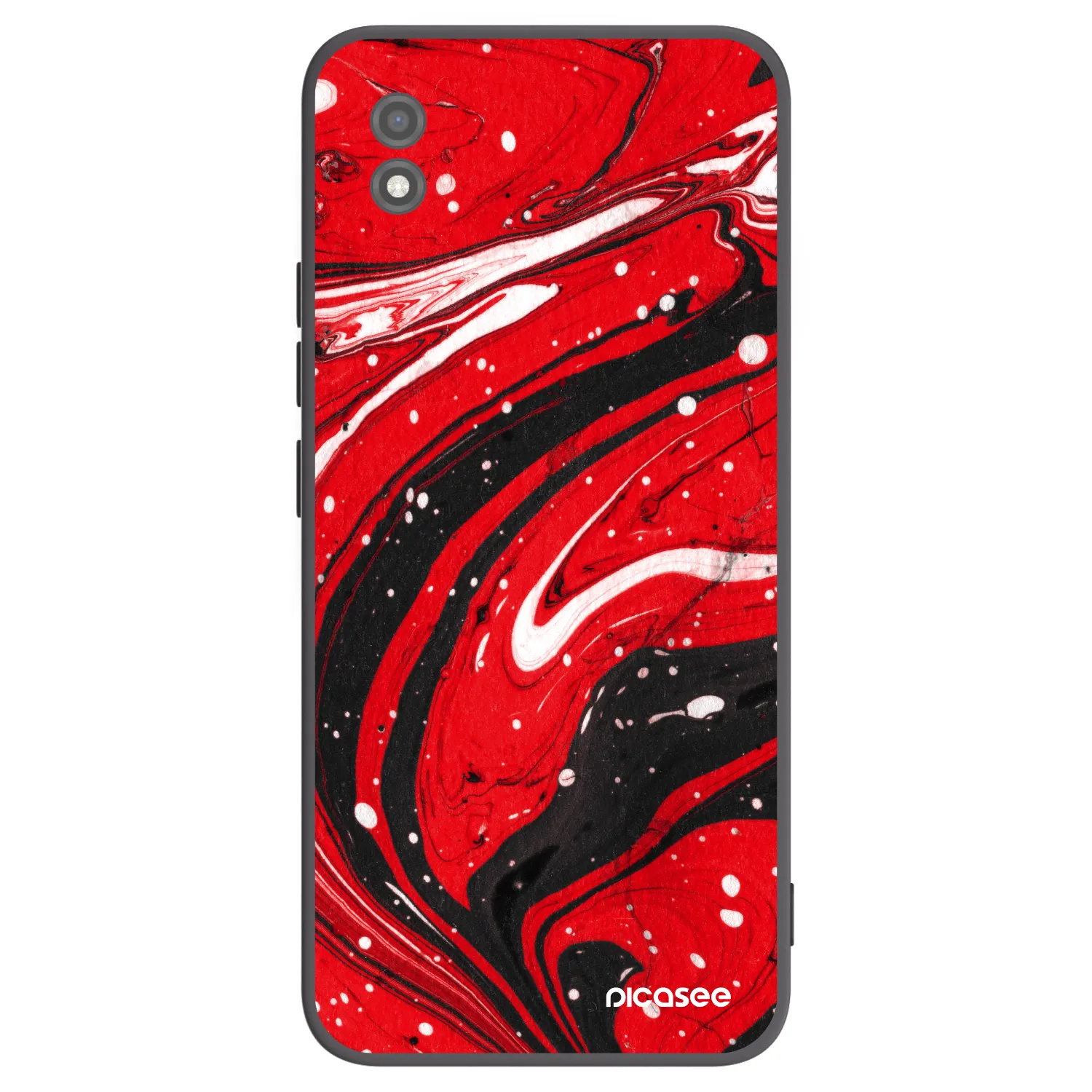 Picasee crna silikonska maskica za Realme C11 (2021) - Red black