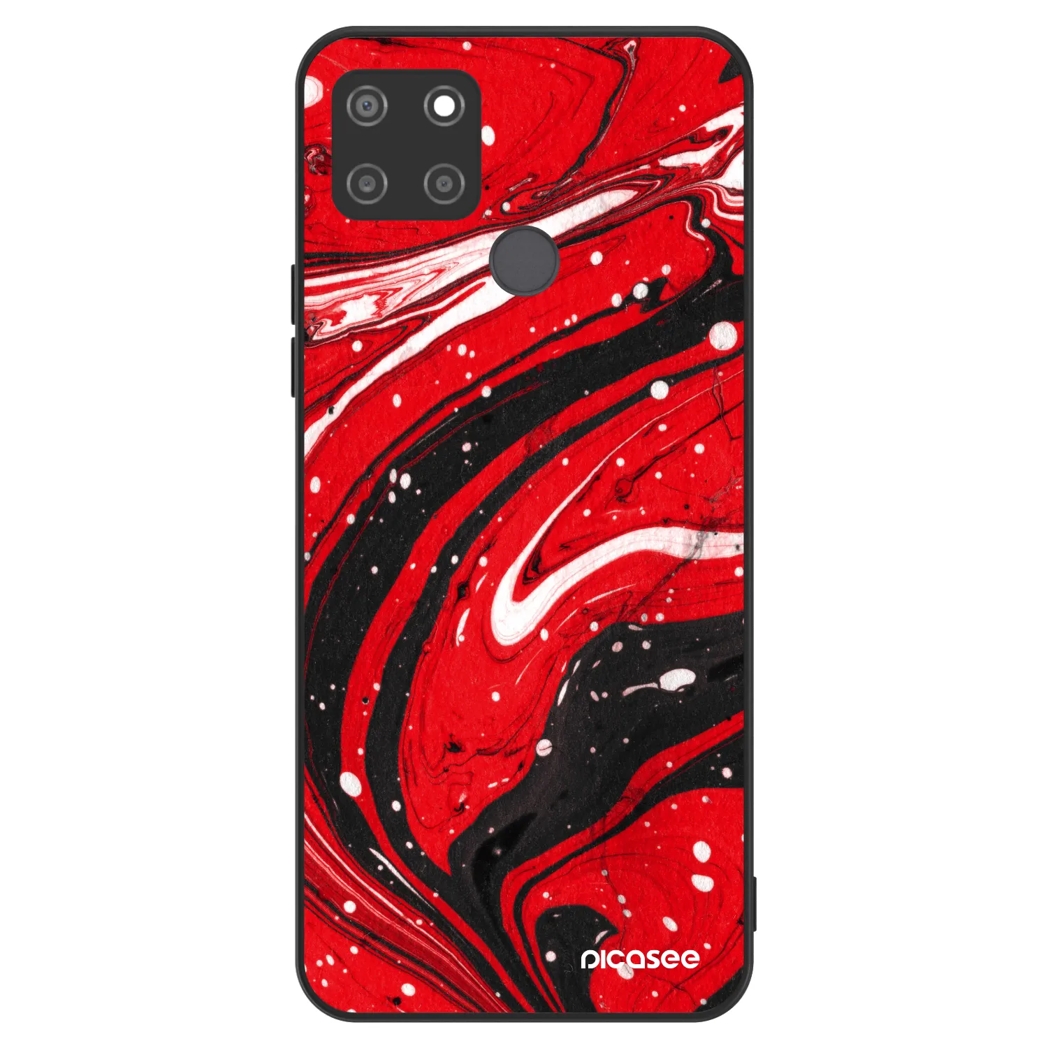 Picasee ULTIMATE CASE za Realme C21Y - Red black