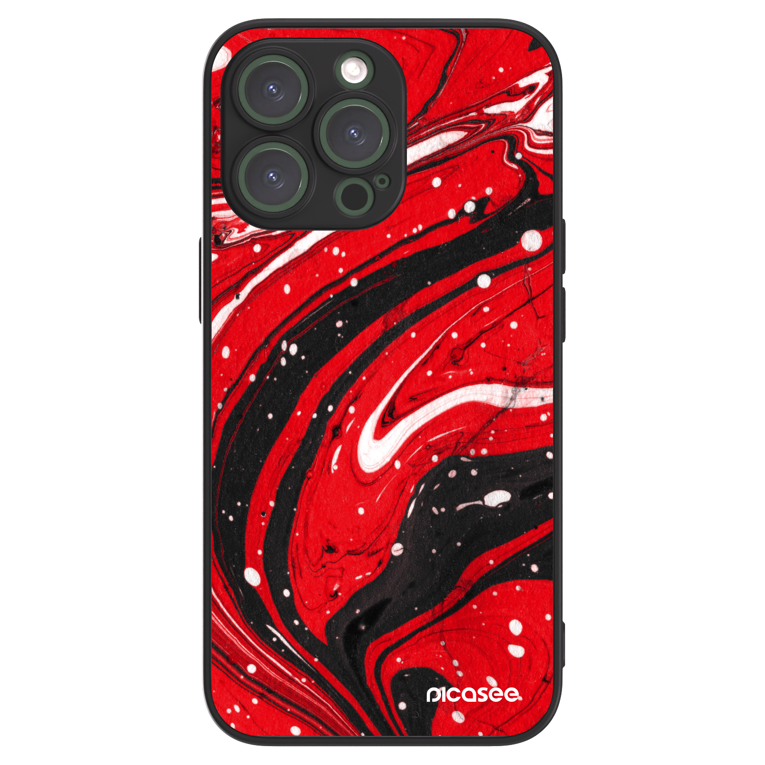 Picasee ULTIMATE CASE MagSafe za Apple iPhone 13 Pro - Red black