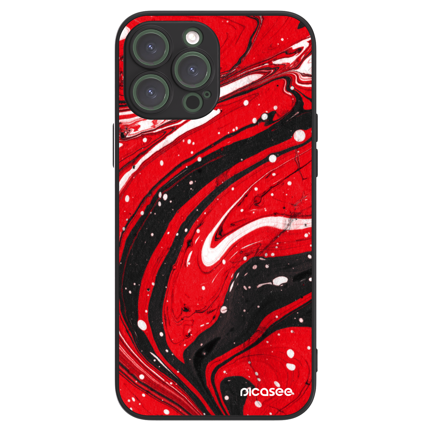 Picasee ULTIMATE CASE MagSafe za Apple iPhone 13 Pro Max - Red black