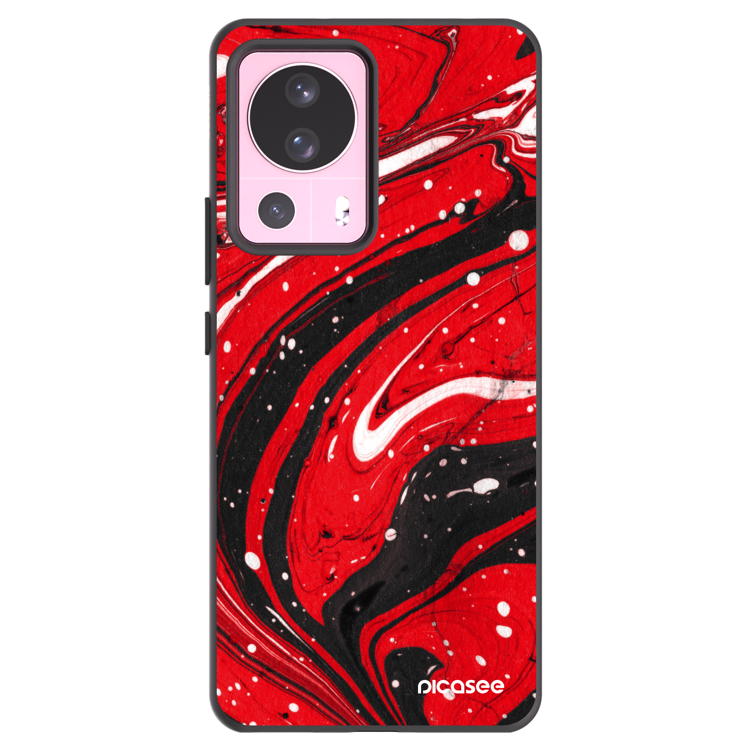 Picasee crna silikonska maskica za Xiaomi 13 Lite - Red black