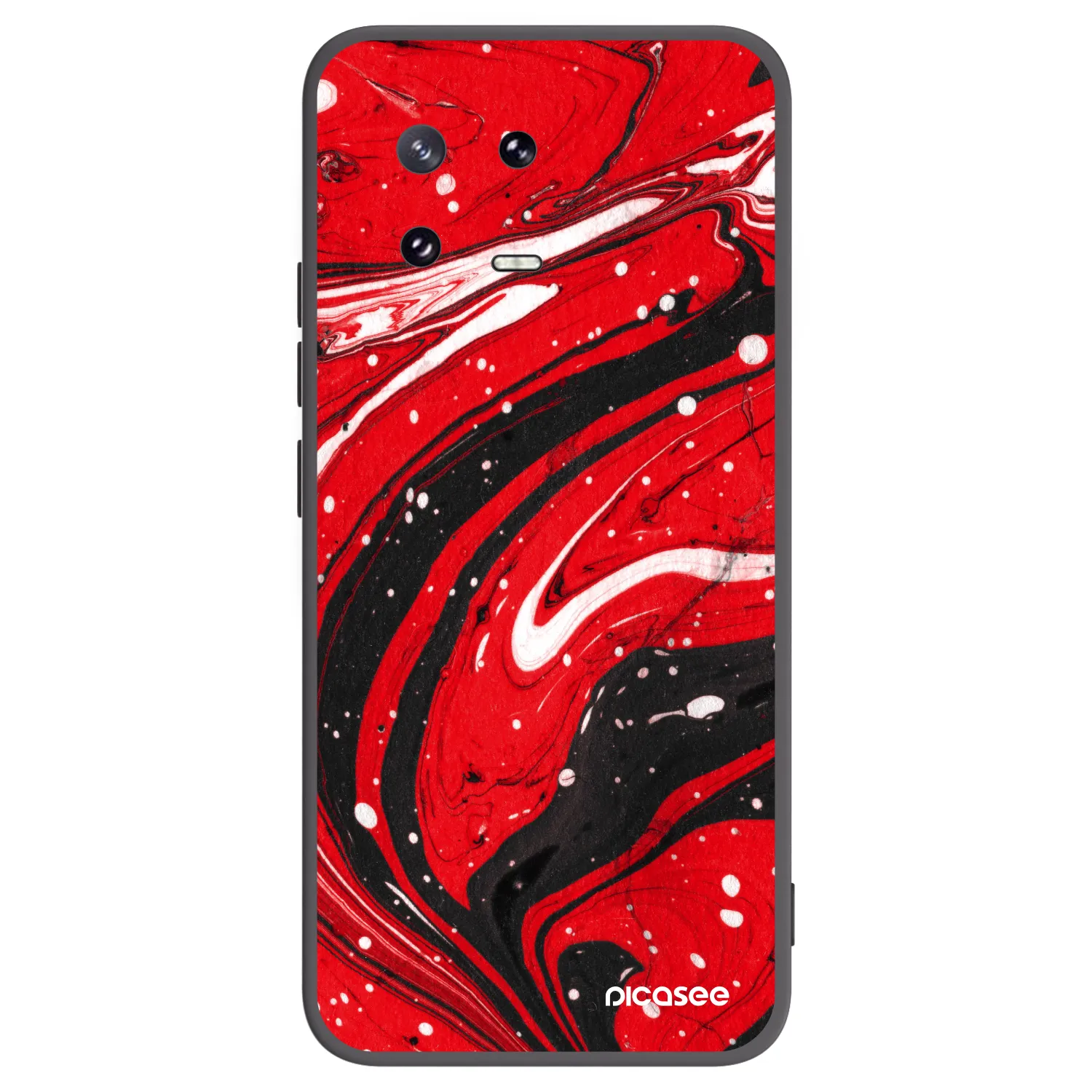 Picasee crna silikonska maskica za Xiaomi 13 Pro - Red black