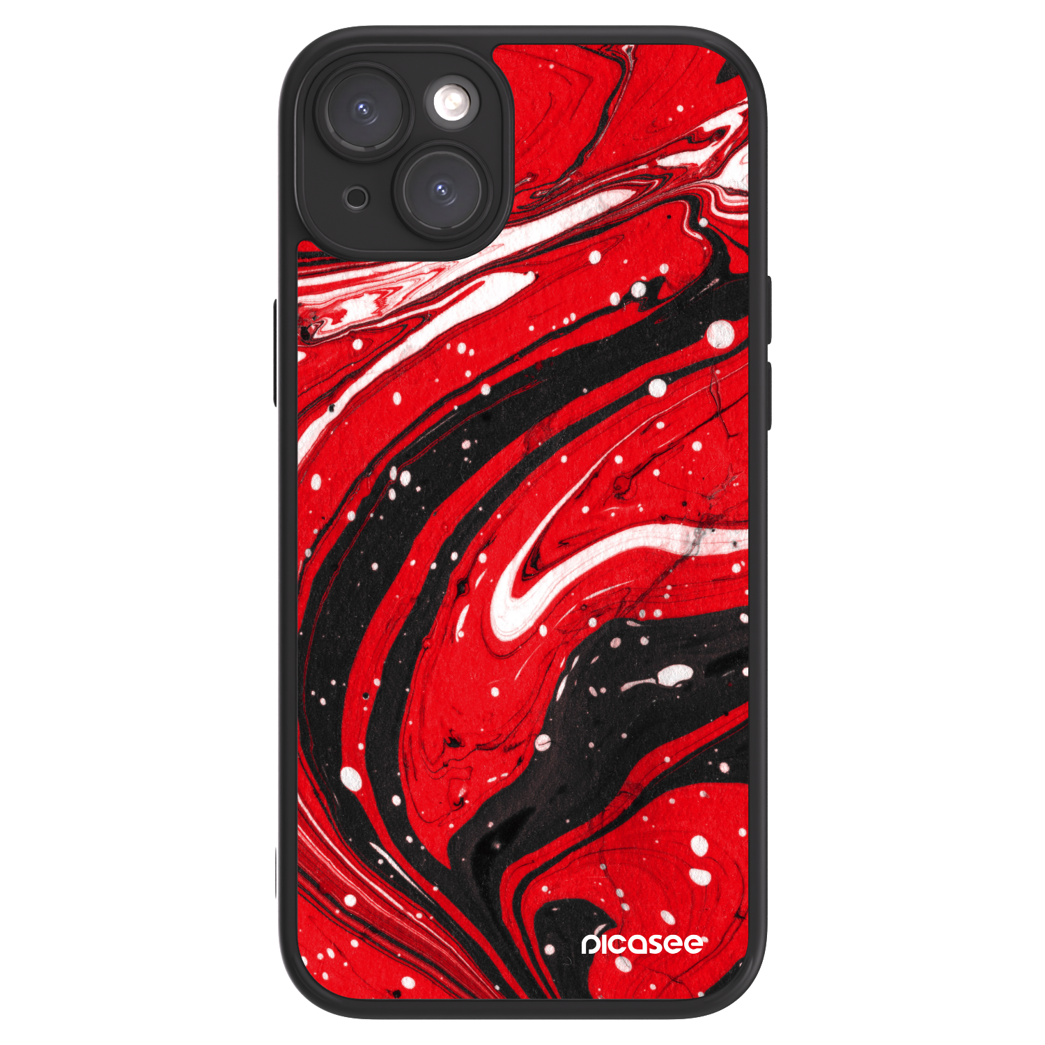 Picasee ULTIMATE CASE za Apple iPhone 15 Plus - Red black