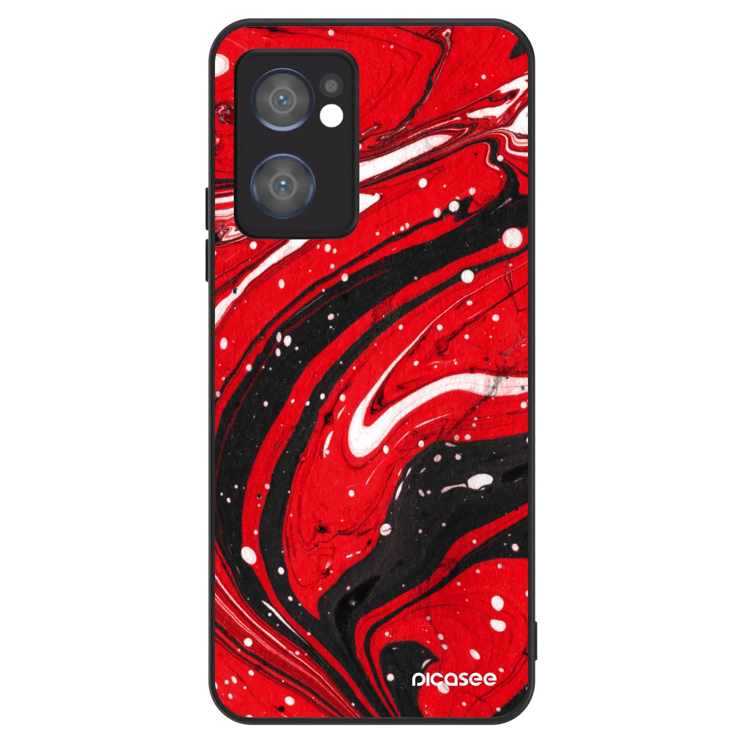 Picasee ULTIMATE CASE za OPPO Reno 7 5G - Red black