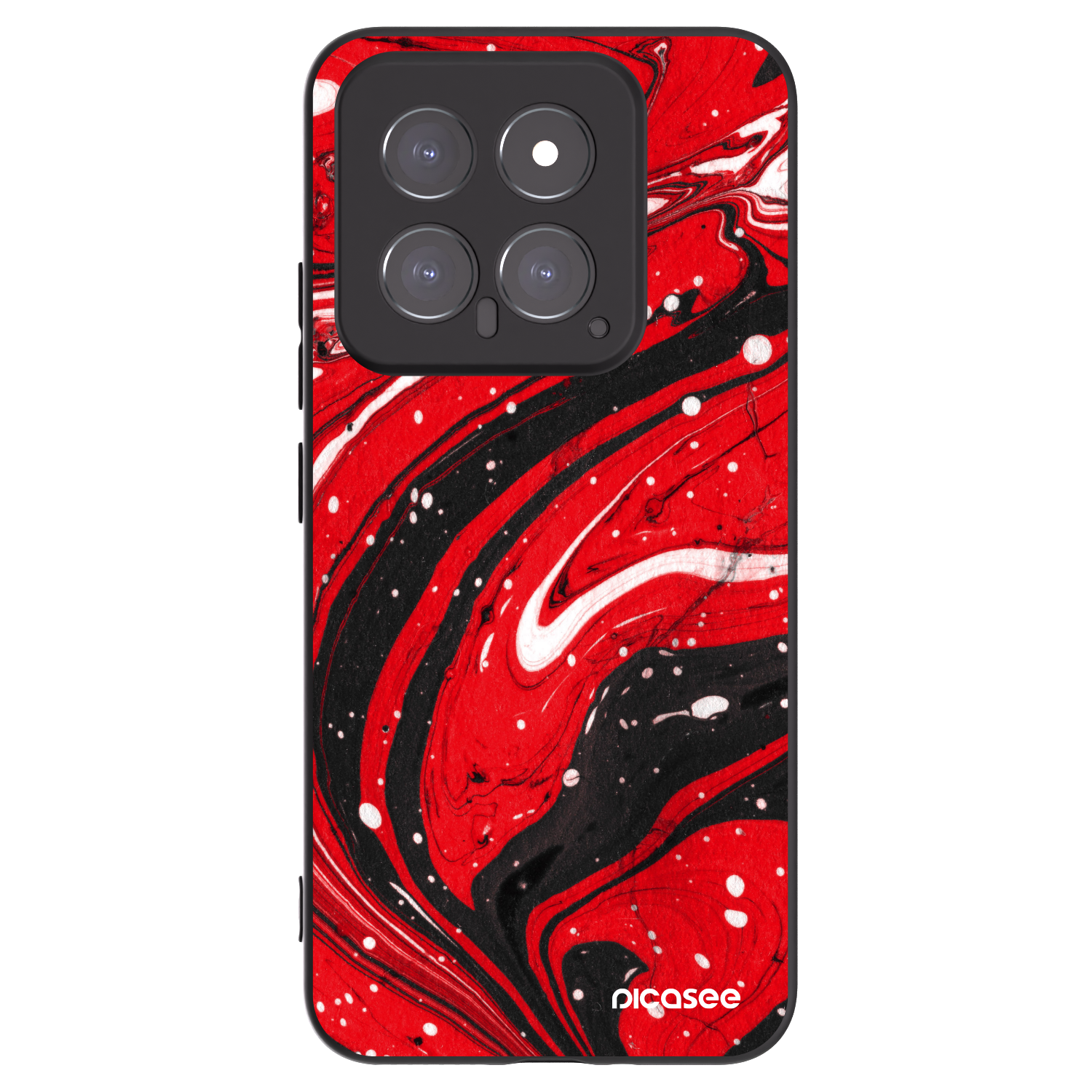 Picasee crna silikonska maskica za Xiaomi 14 - Red black