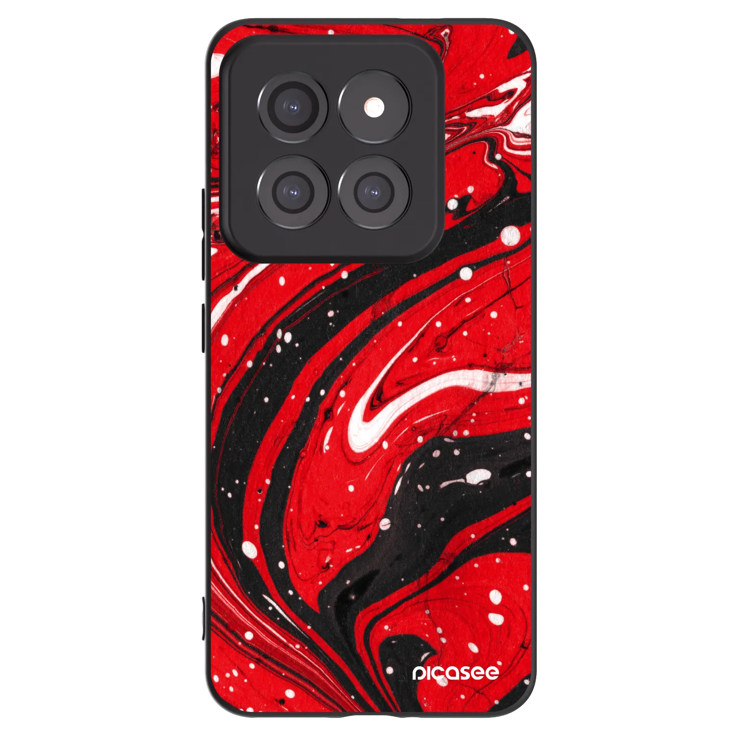 Picasee crna silikonska maskica za Xiaomi 14 Pro - Red black