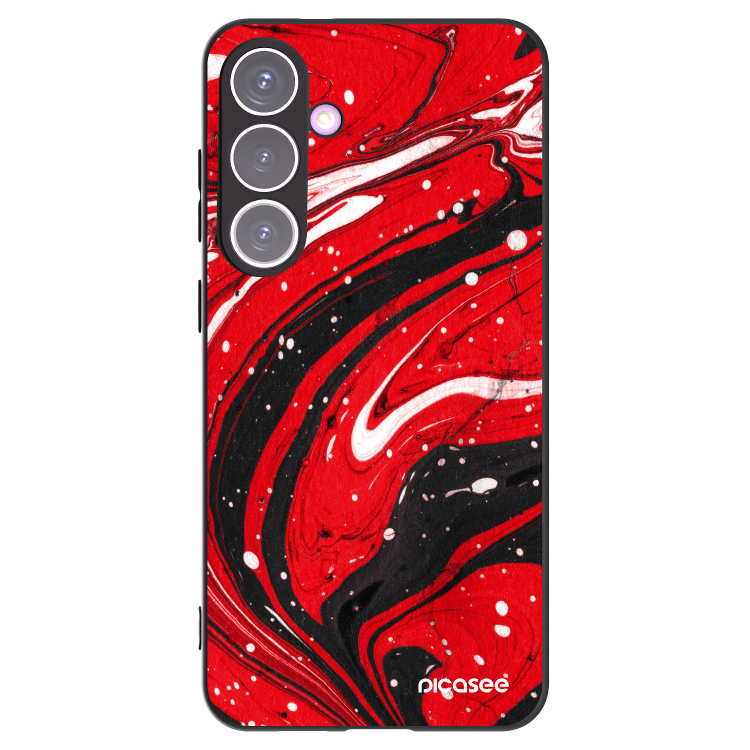 Picasee crna silikonska maskica za Samsung Galaxy S24+ S926B 5G - Red black