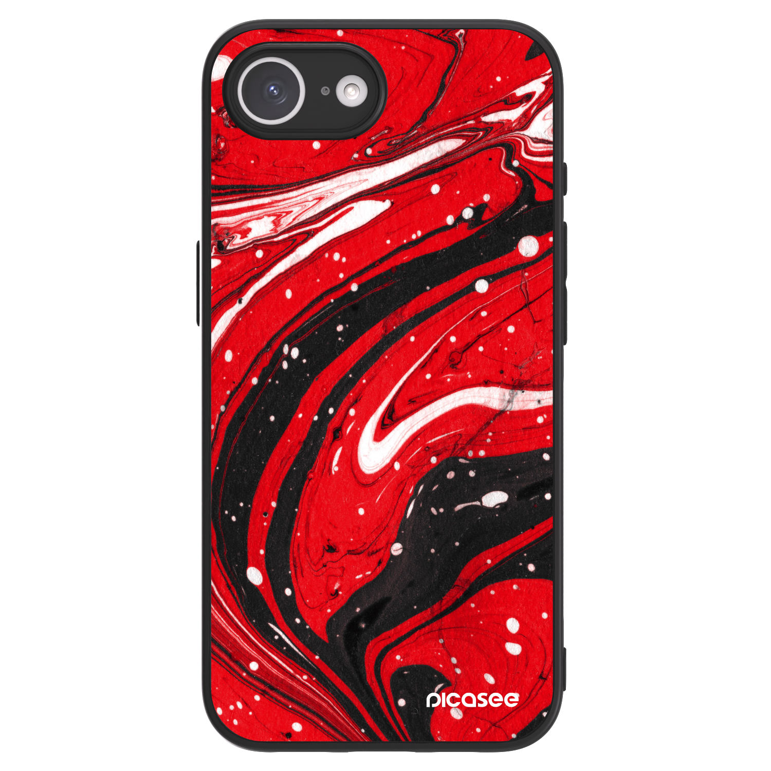 Picasee ULTIMATE CASE za Apple iPhone 16e - Red black
