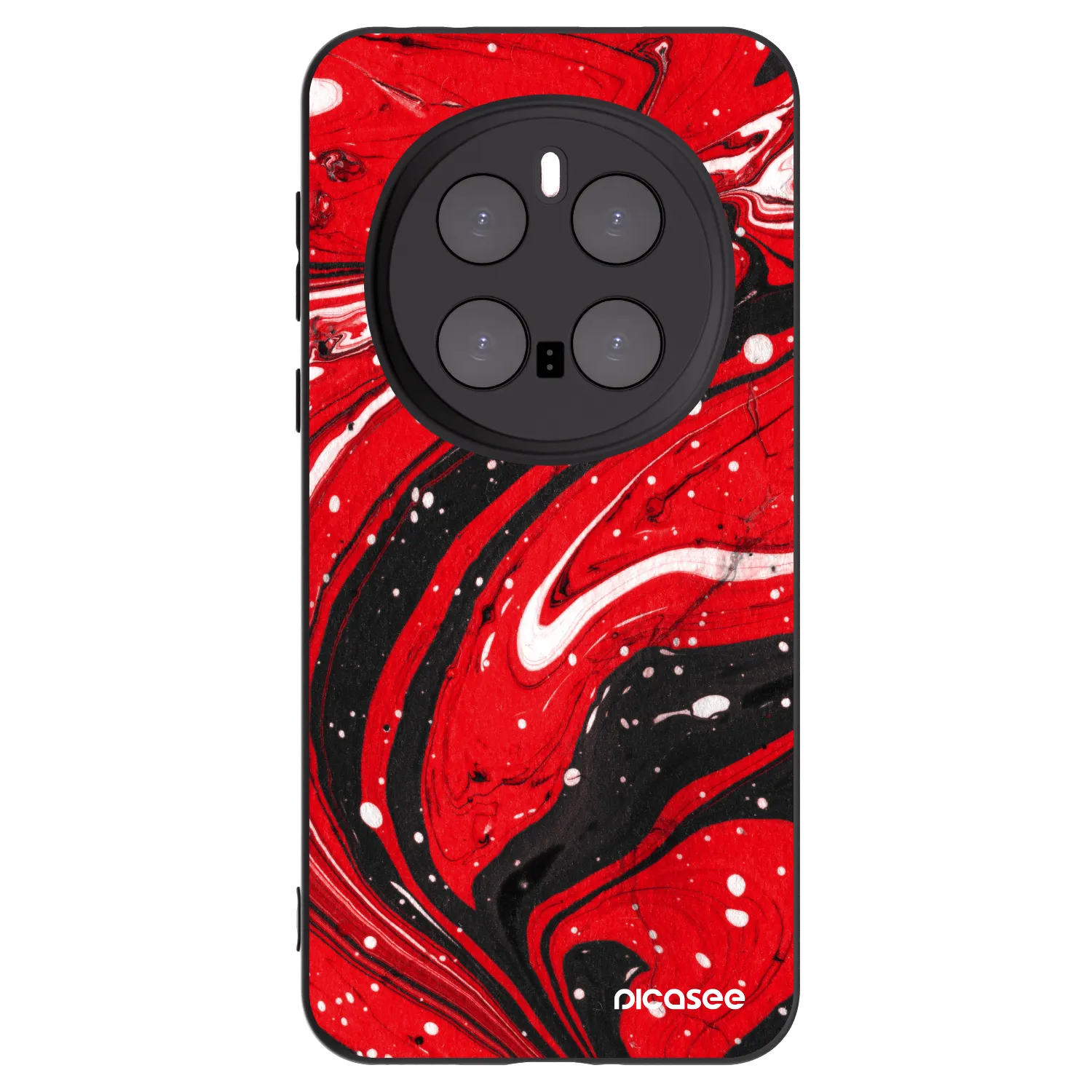 Picasee crna silikonska maskica za Honor Magic7 Pro 5G - Red black