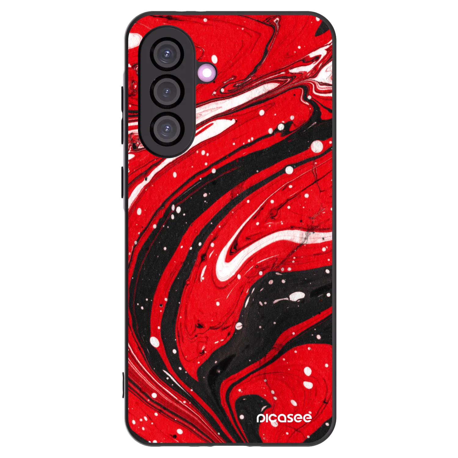 Picasee crna silikonska maskica za Samsung Galaxy A56 5G A566B - Red black