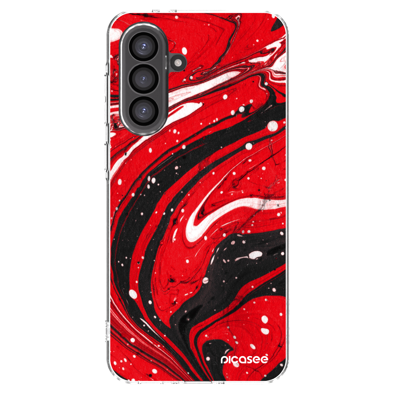 Picasee silikonska prozirna maskica za Samsung Galaxy A36 5G - Red black