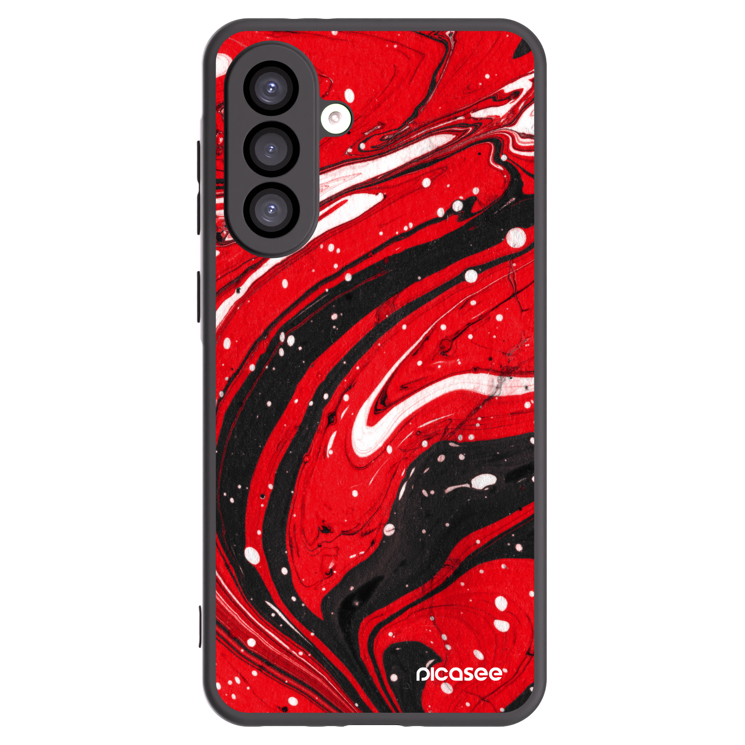 Picasee crna silikonska maskica za Samsung Galaxy A26 5G A266B - Red black