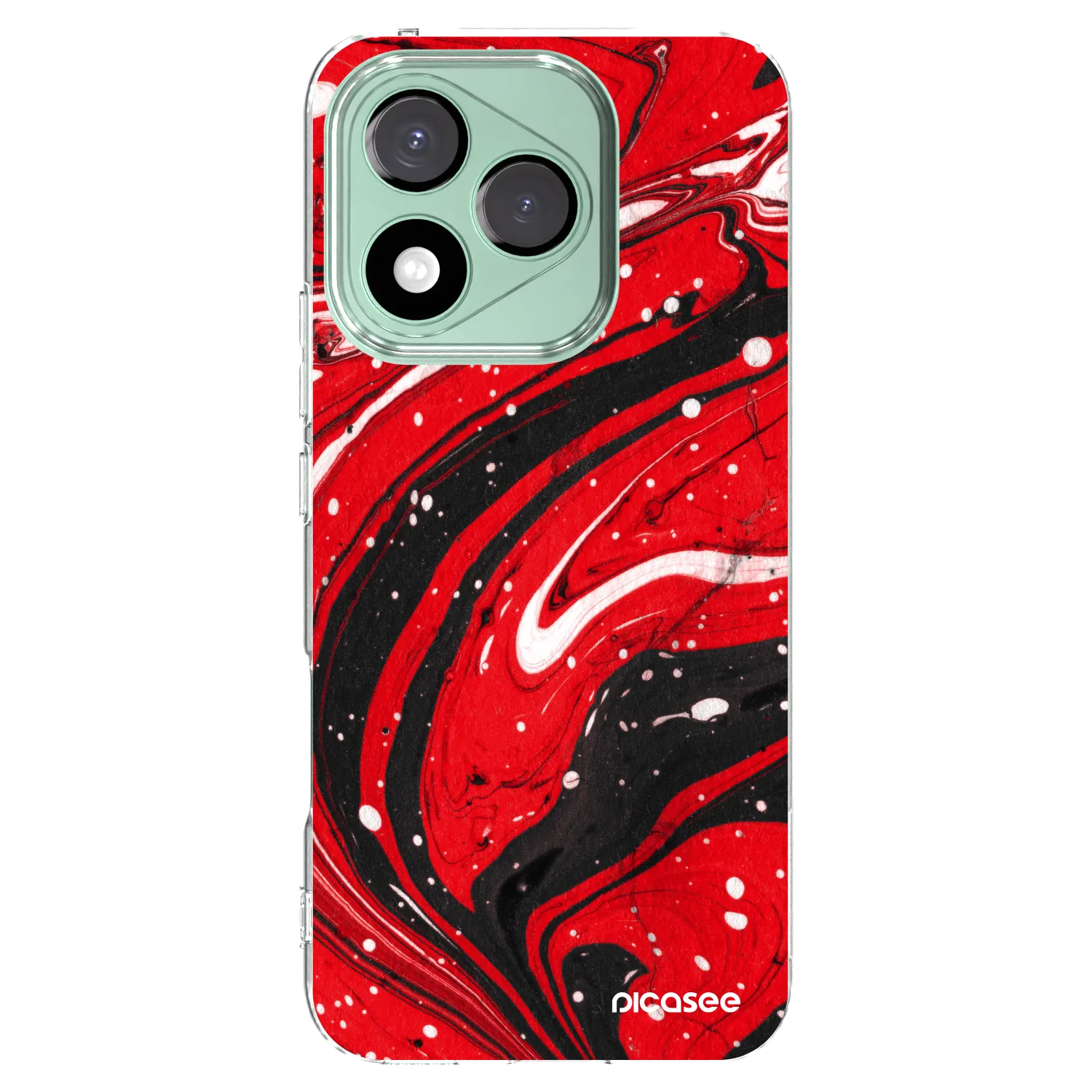 Picasee silikonska prozirna maskica za Honor 400 Lite 5G - Red black