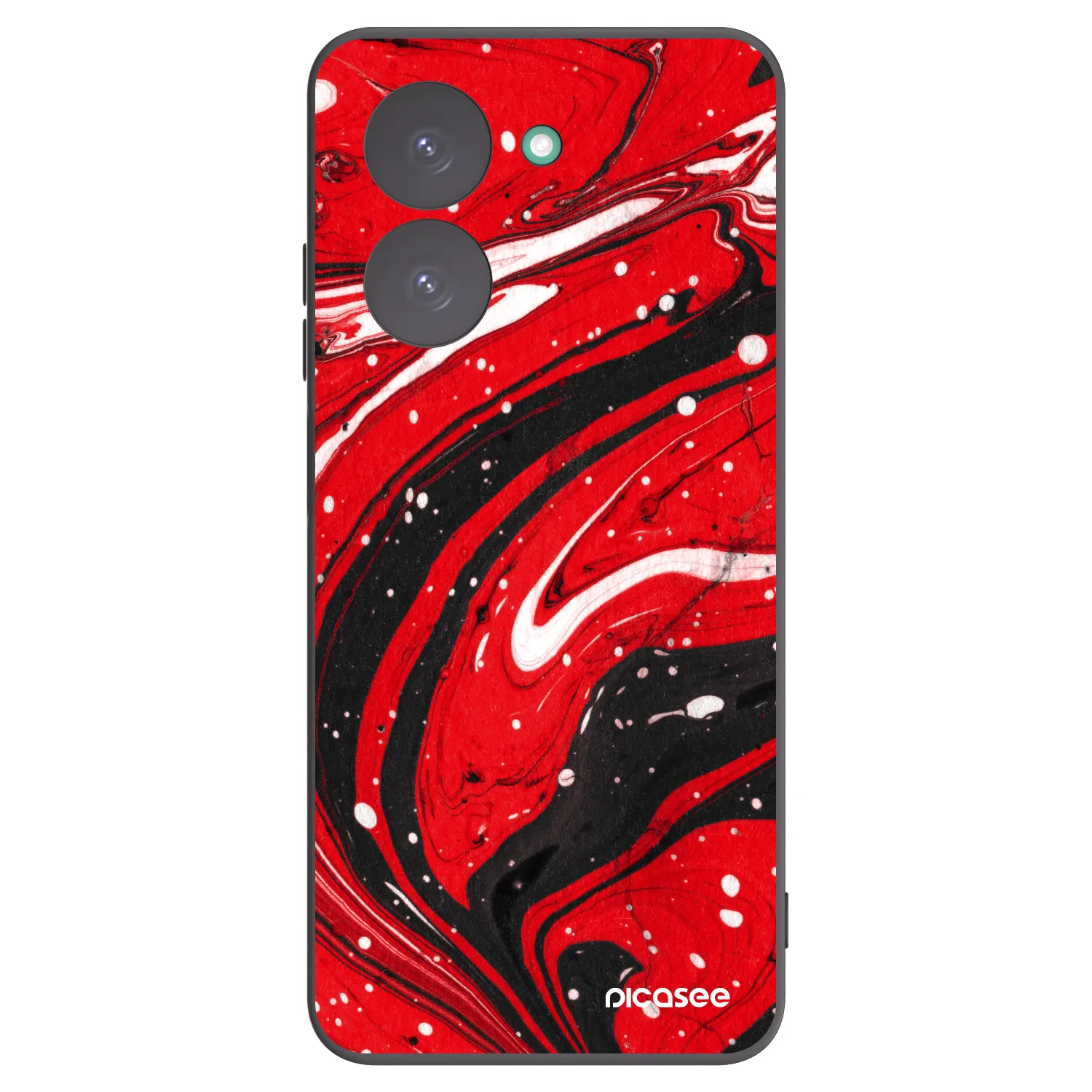Picasee crna silikonska maskica za Xiaomi Redmi A5 - Red black