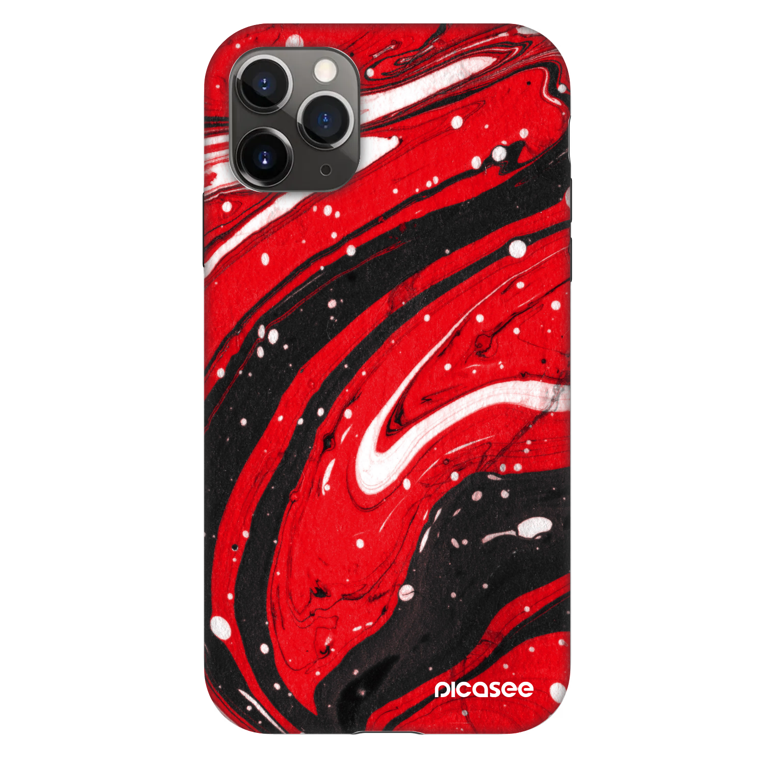 Picasee Fashion Case za Apple iPhone 11 Pro - Red black