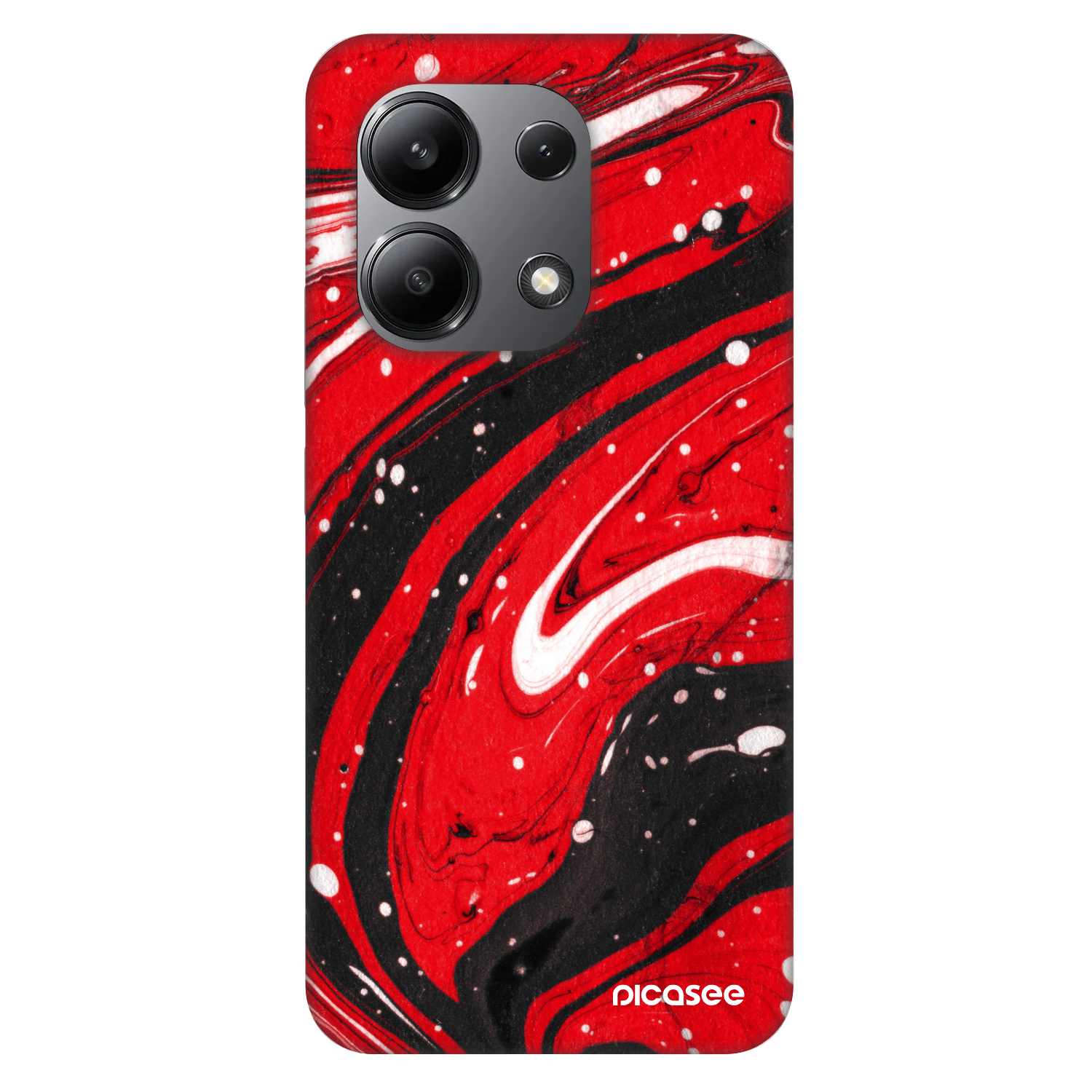 Picasee Fashion Case za Xiaomi Redmi Note 13 4G - Red black