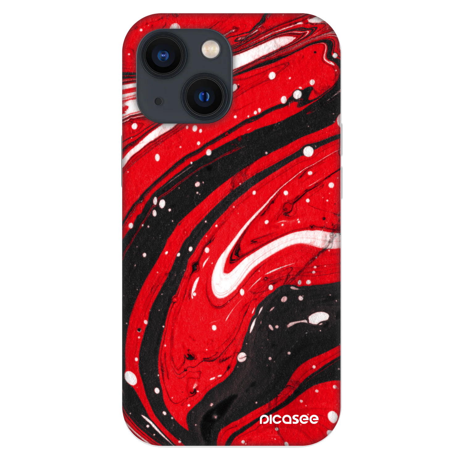 Picasee Fashion Case za Apple iPhone 13 mini - Red black