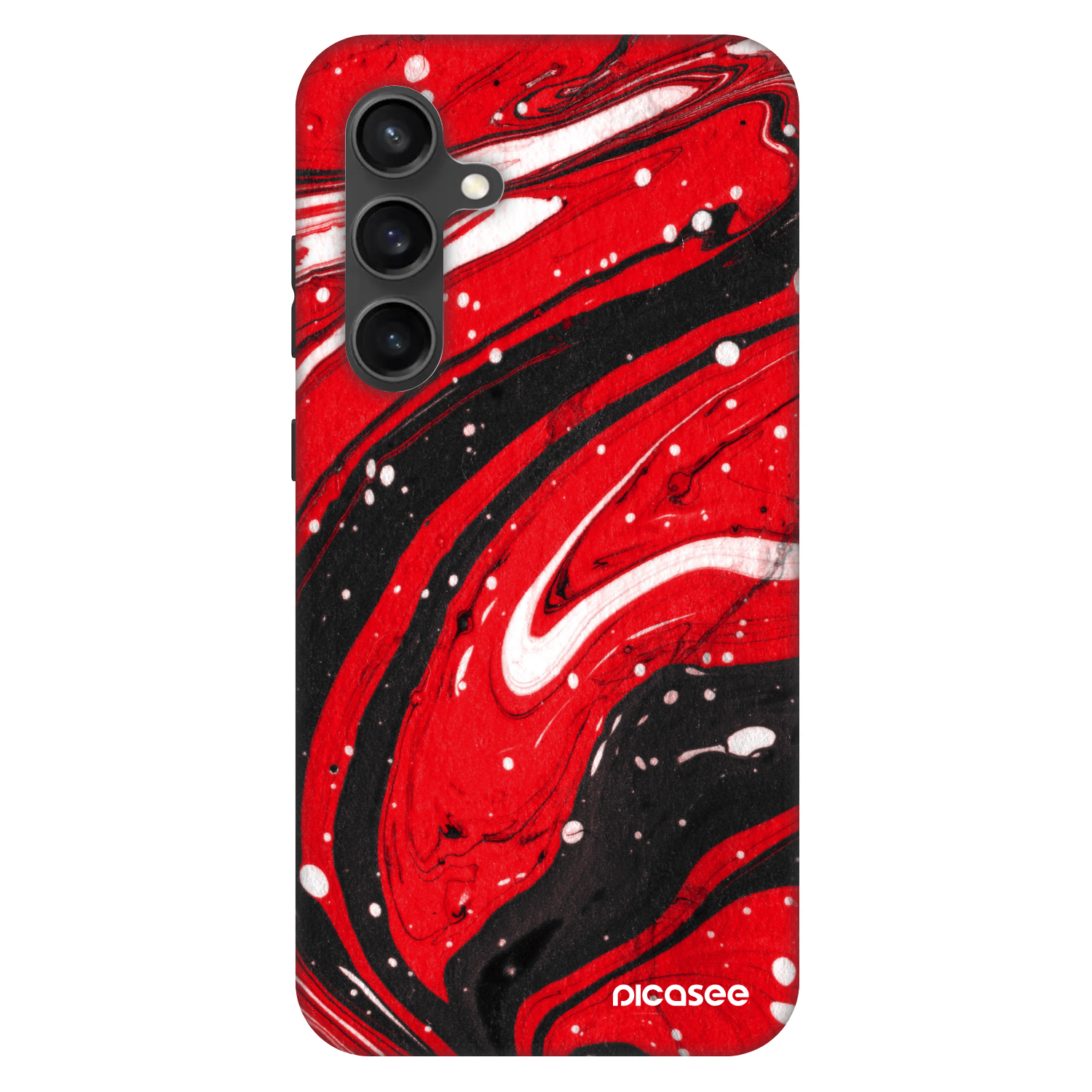 Picasee Fashion Case za Samsung Galaxy S24 FE S721B - Red black