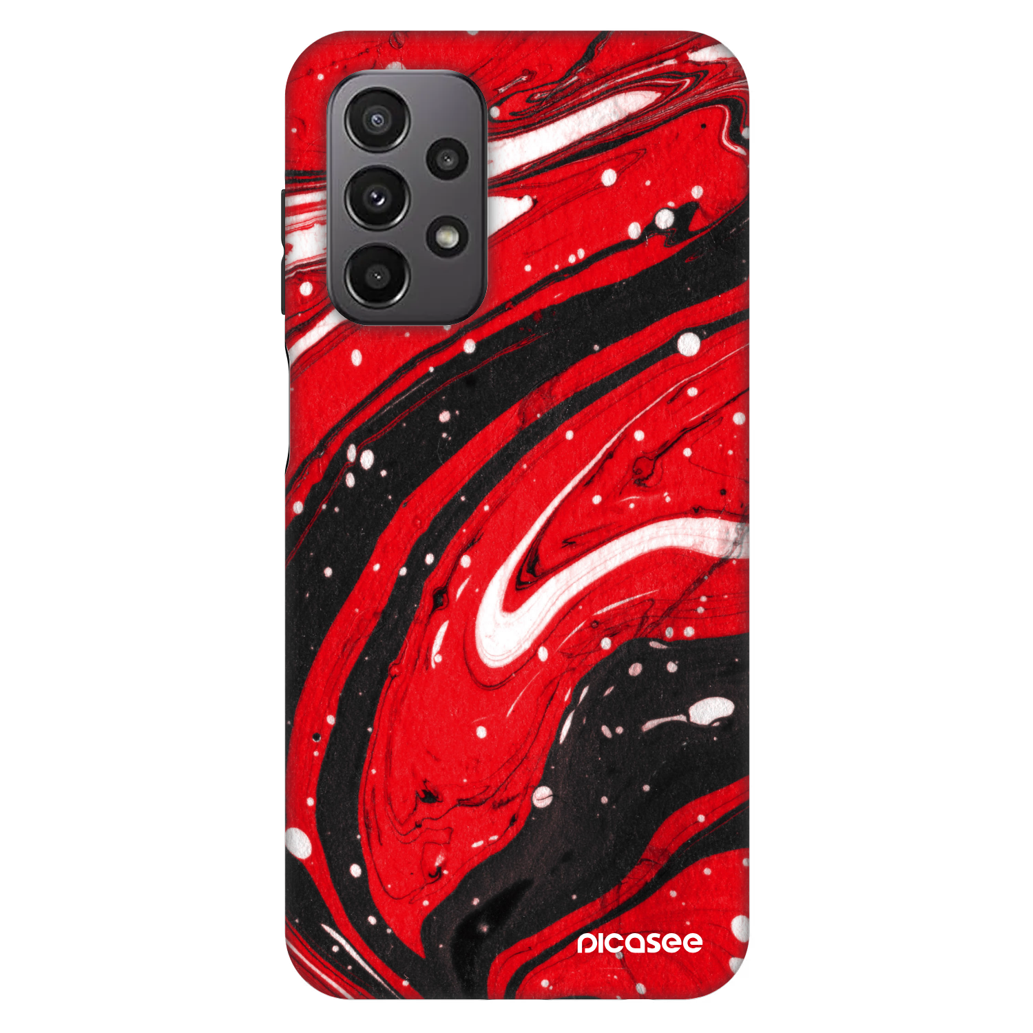 Picasee Fashion Case za Samsung Galaxy A23 A236B 5G - Red black