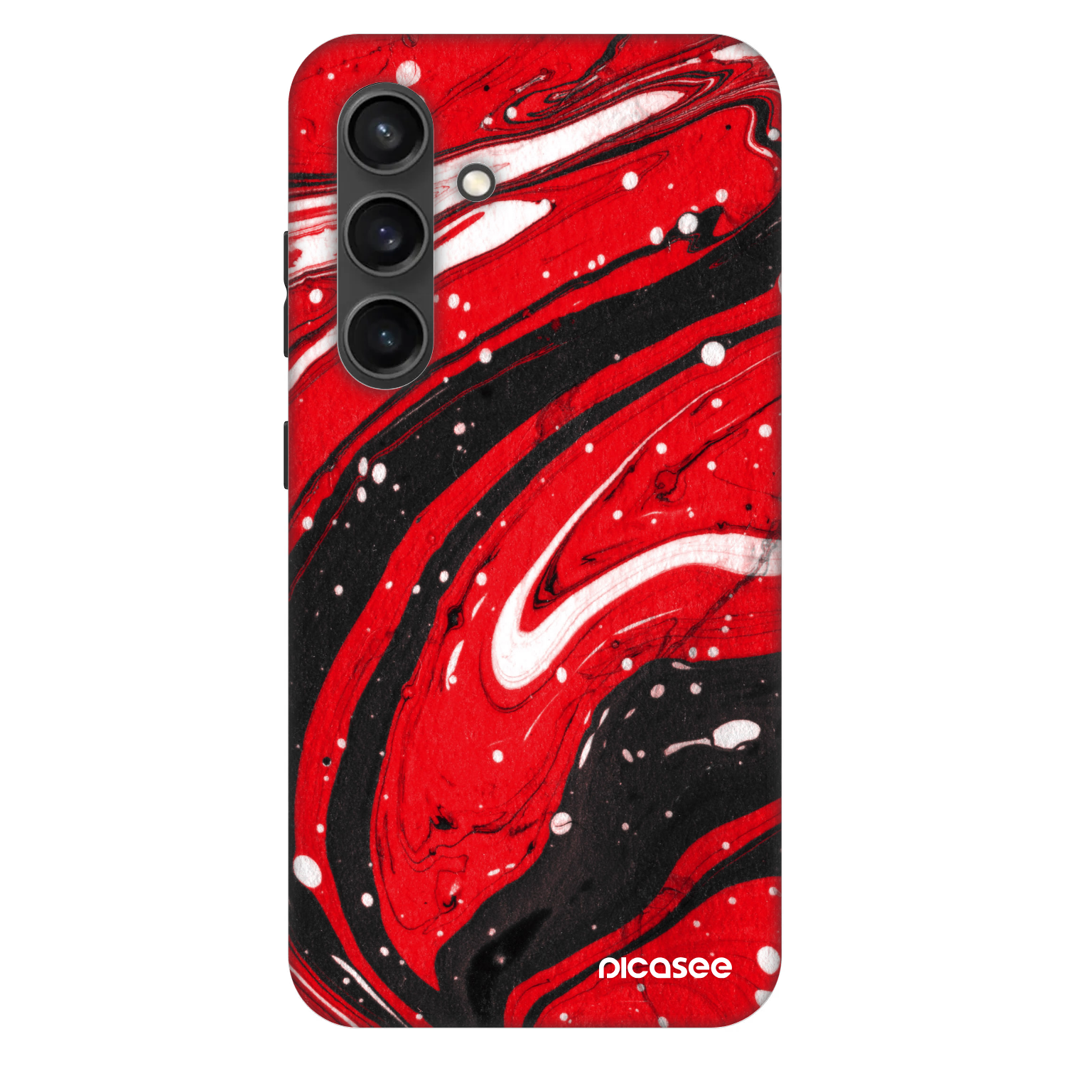 Picasee Fashion Case PowerShare pro Samsung Galaxy S24 S921B 5G - Red black