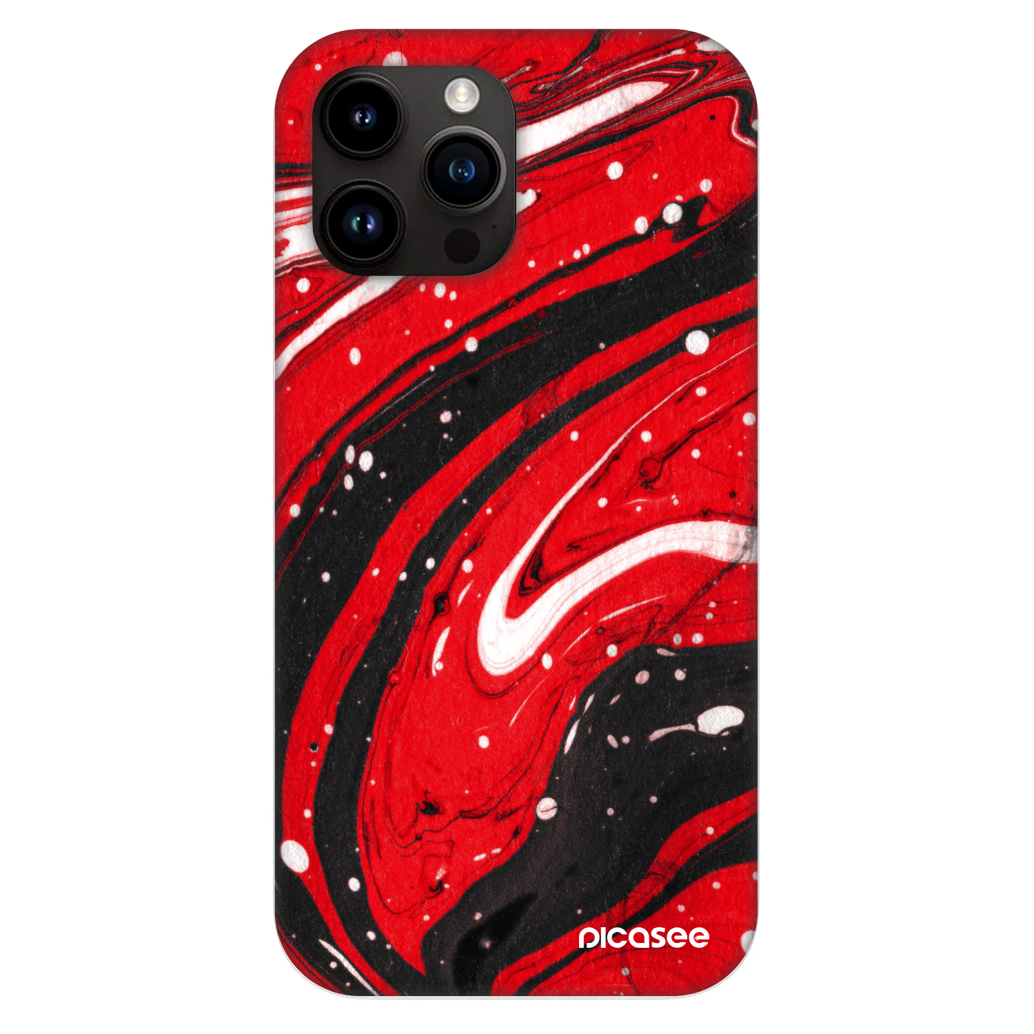 Picasee Fashion Case MagSafe za Apple iPhone 13 Pro Max - Red black