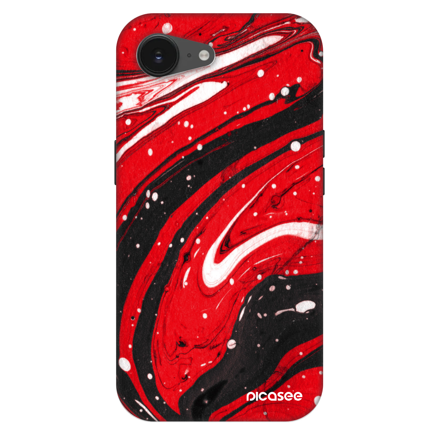 Picasee Fashion Case MagSafe za Apple iPhone 16e - Red black
