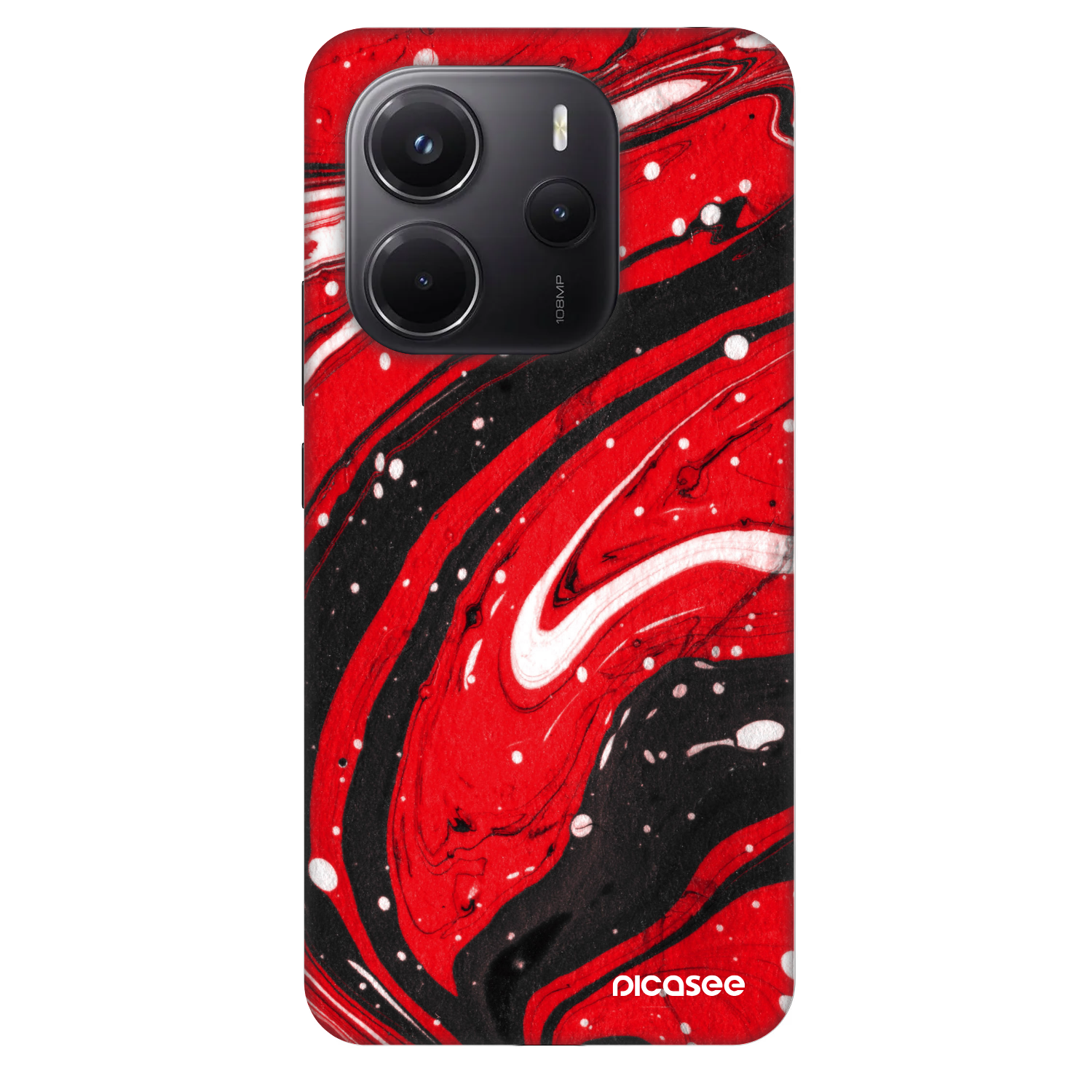 Picasee Fashion Case za Xiaomi Redmi Note 14 4G - Red black