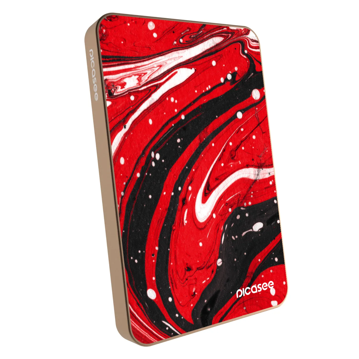 Picasee Prijenosni punjač s MagSafe 5 000 mAh Zlatni - Red black