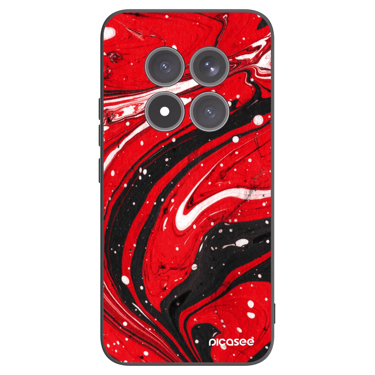 Picasee crna silikonska maskica za Xiaomi Redmi Note 15 Pro+ - Red black