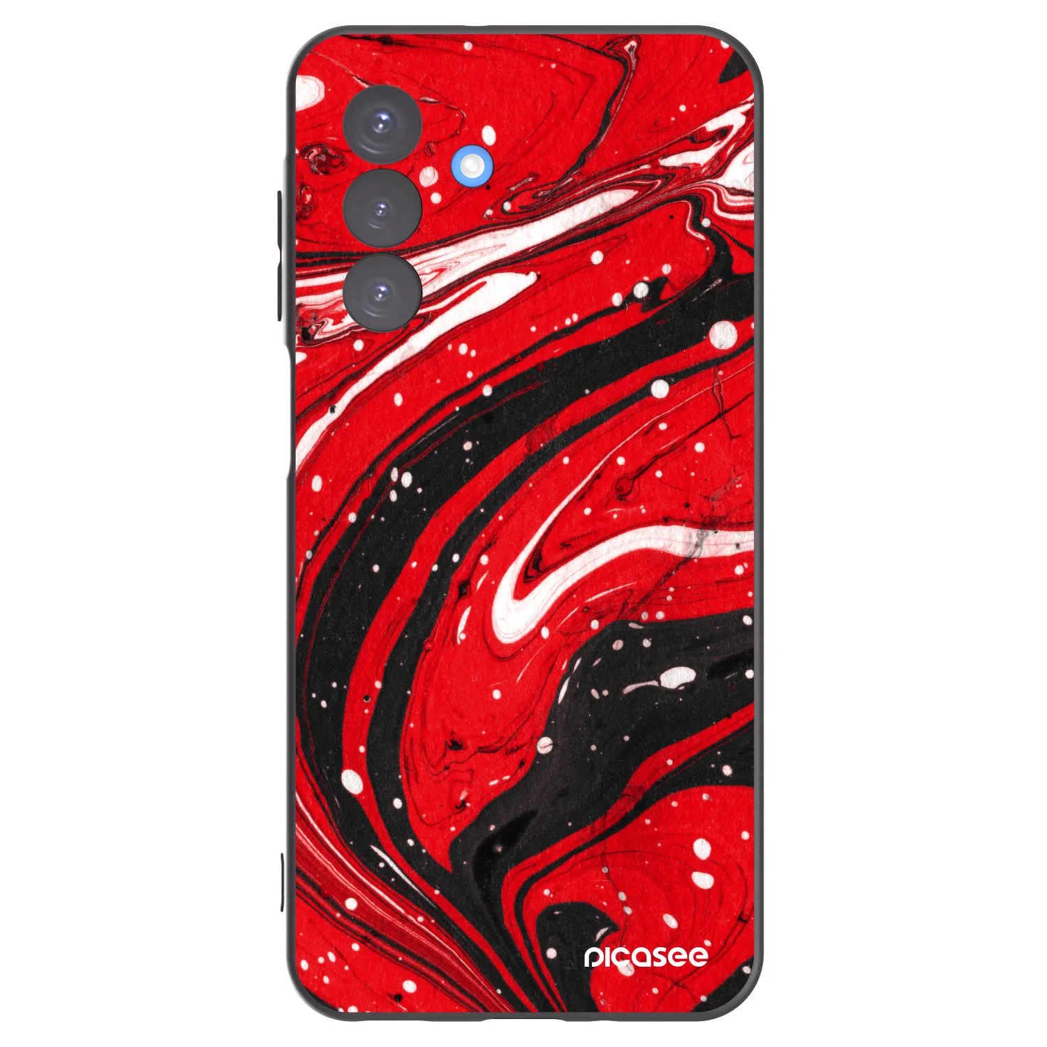 Picasee crna silikonska maskica za Samsung Galaxy A17 5G - Red black