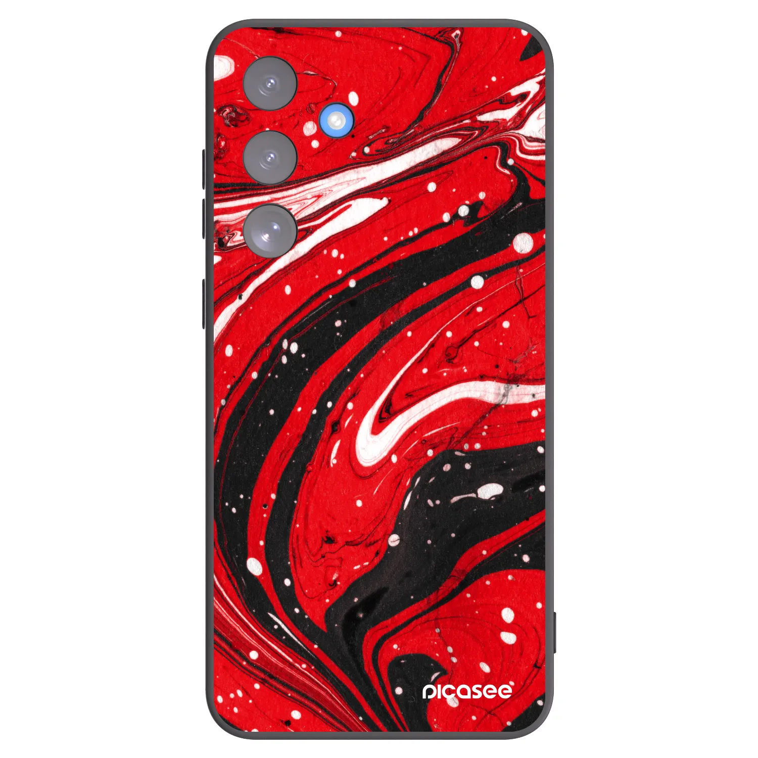 Picasee crna silikonska maskica za Samsung Galaxy S25 FE 5G - Red black